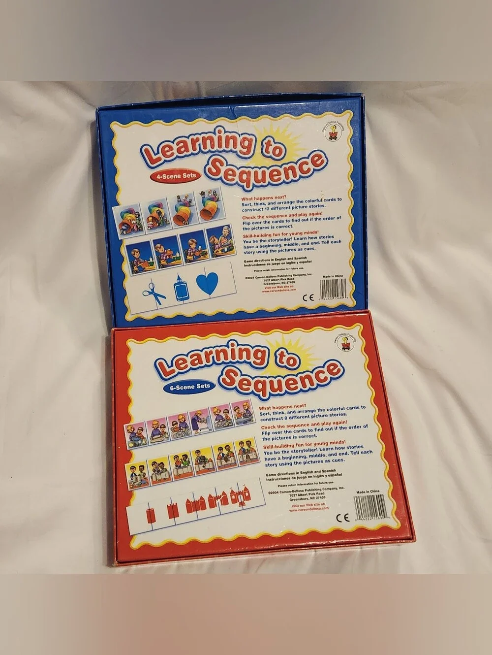 Learning To Sequence 6-Scene & 4-Scene Sets Learning Cards Set Of 2